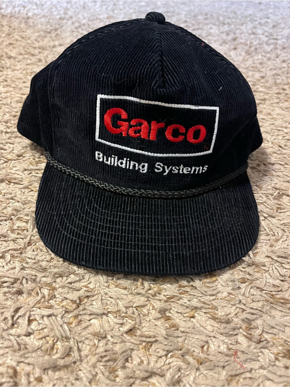 Black Corduroy Cap